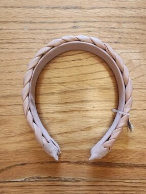 NWT Loft Women's Solid Pink Braided Headband Hair Accessories One Size OS